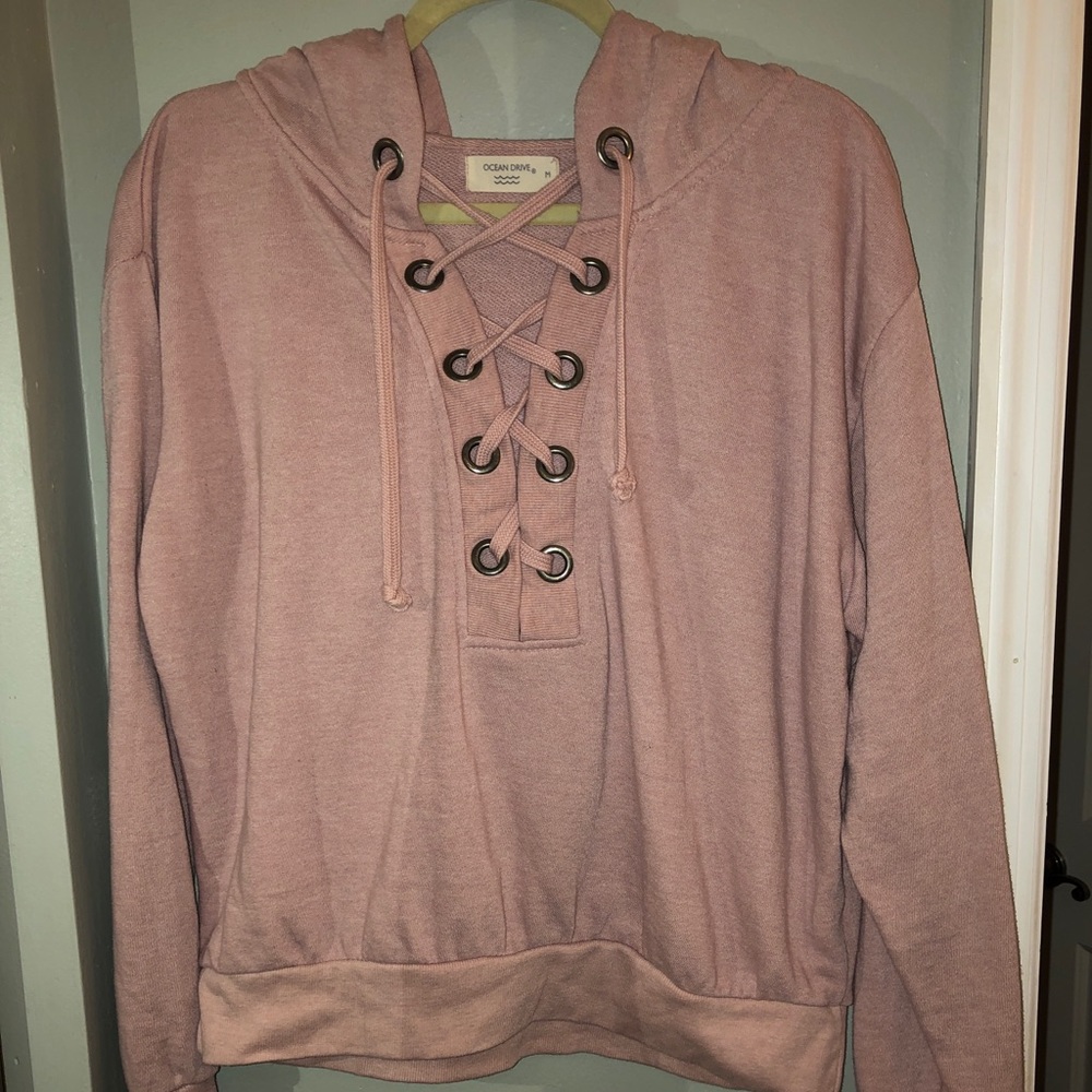 Pink hoodie